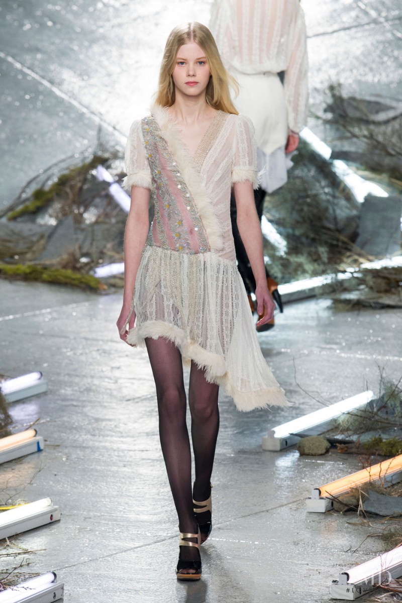 Amalie Schmidt featured in  the Rodarte fashion show for Autumn/Winter 2015