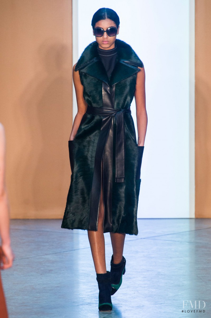Imaan Hammam featured in  the Derek Lam fashion show for Autumn/Winter 2015