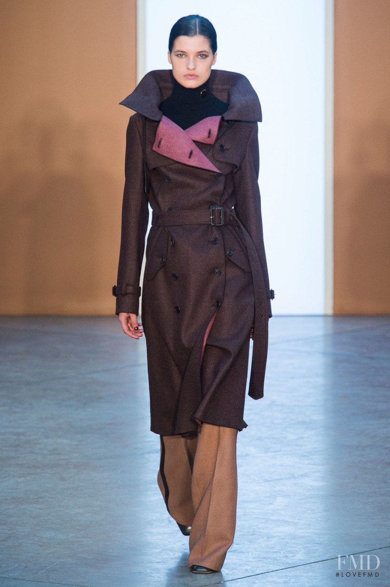 Julia van Os featured in  the Derek Lam fashion show for Autumn/Winter 2015