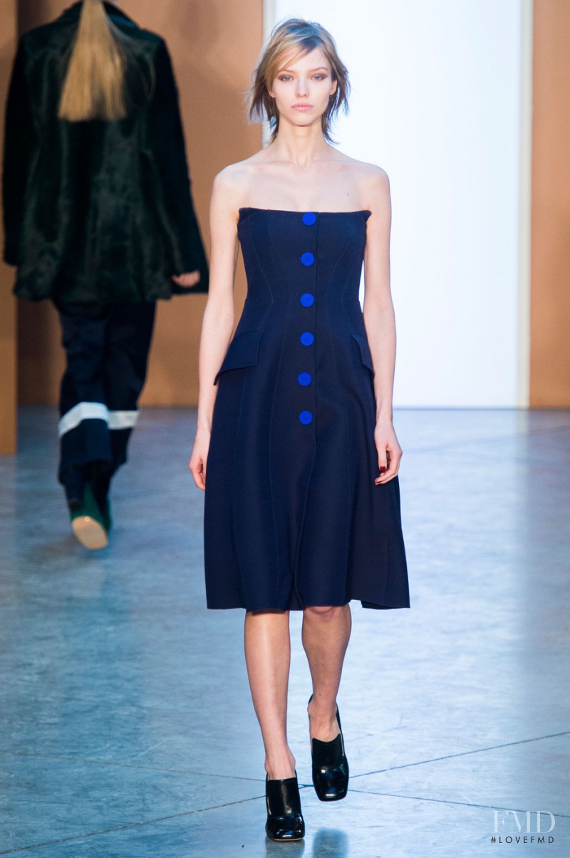 Sasha Luss featured in  the Derek Lam fashion show for Autumn/Winter 2015