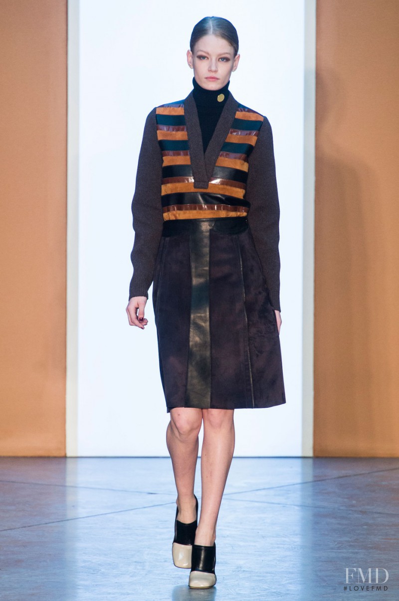 Hollie May Saker featured in  the Derek Lam fashion show for Autumn/Winter 2015