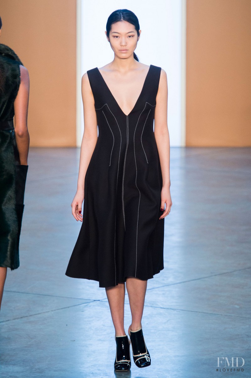 Chiharu Okunugi featured in  the Derek Lam fashion show for Autumn/Winter 2015