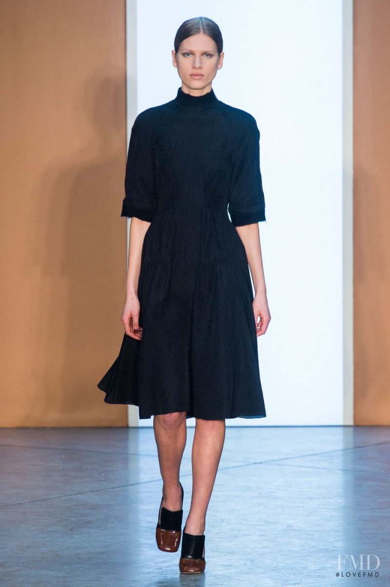 Laura Julie Schwab Holm featured in  the Derek Lam fashion show for Autumn/Winter 2015