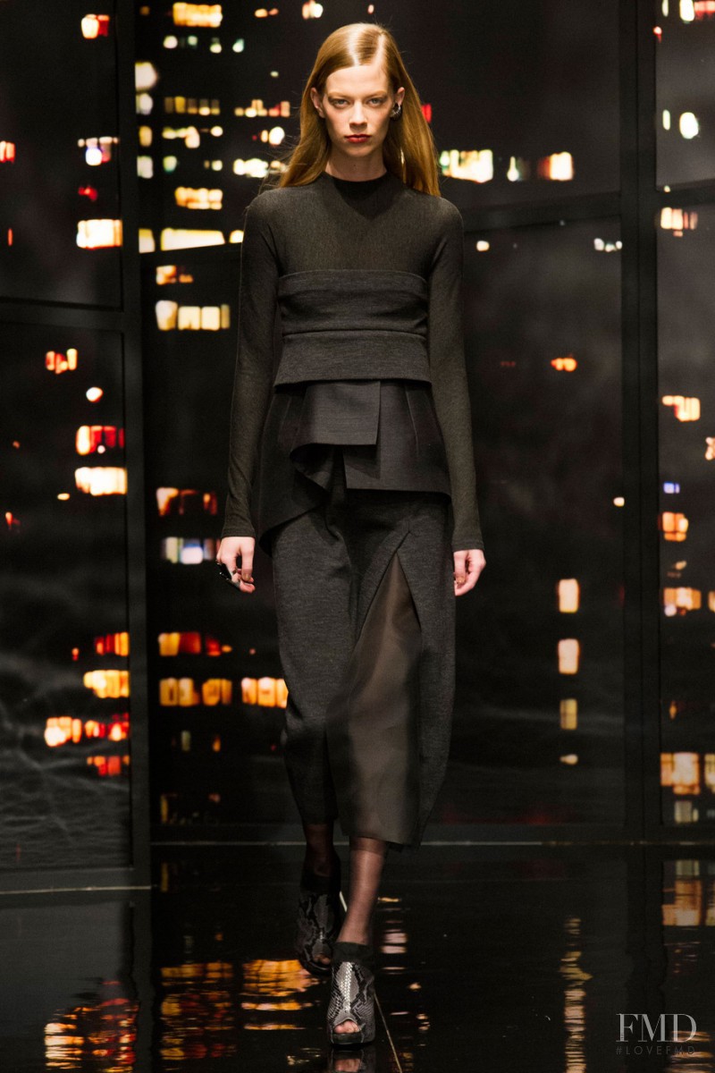 Lexi Boling featured in  the Donna Karan New York fashion show for Autumn/Winter 2015