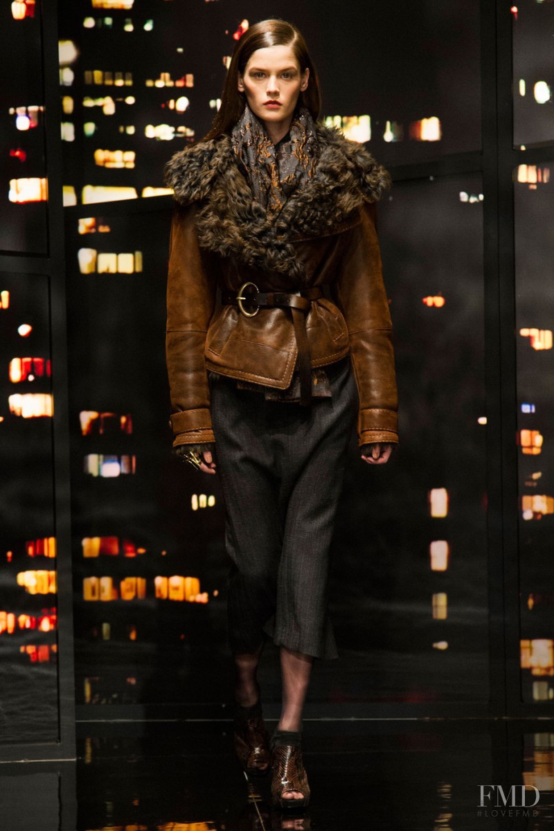 Angel Rutledge featured in  the Donna Karan New York fashion show for Autumn/Winter 2015
