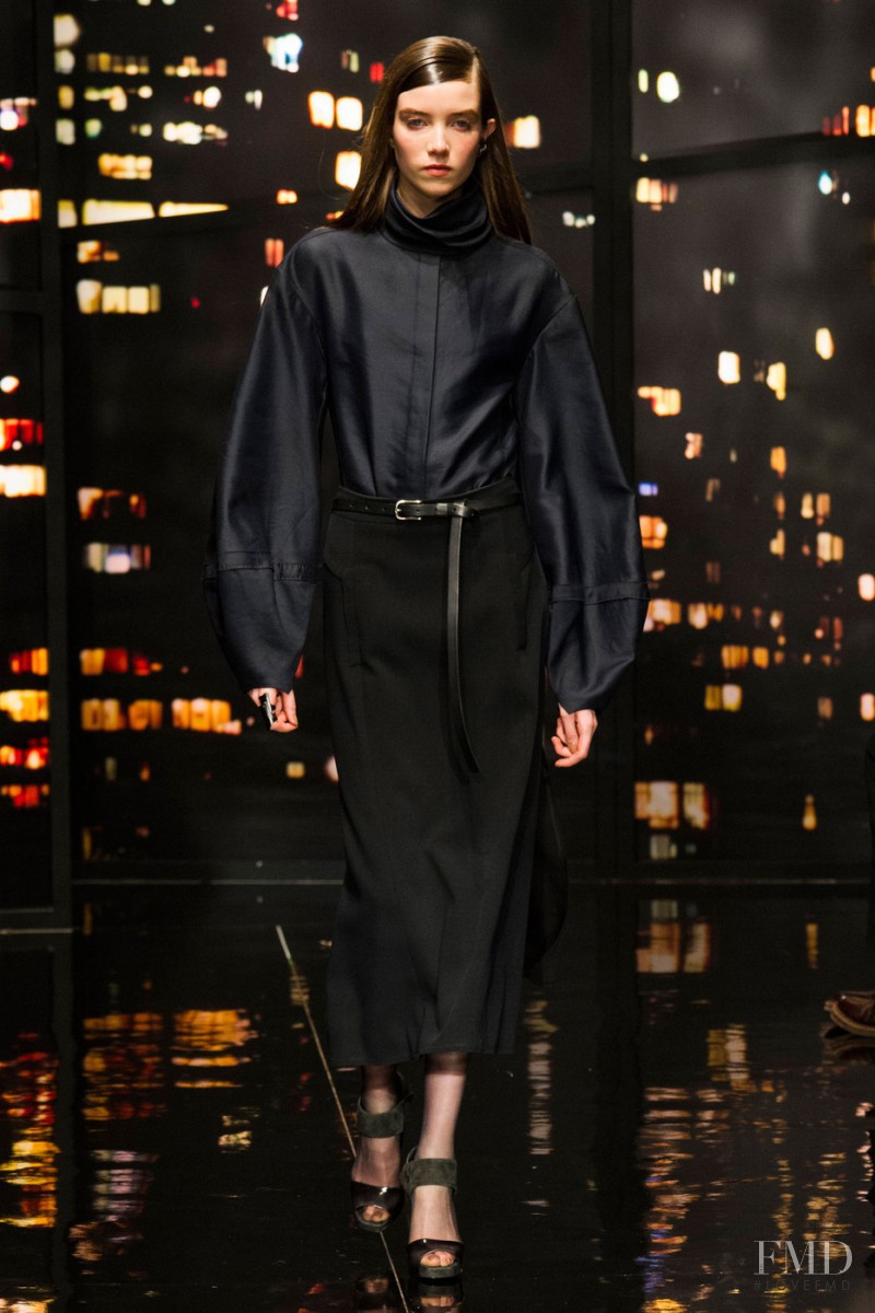 Grace Hartzel featured in  the Donna Karan New York fashion show for Autumn/Winter 2015