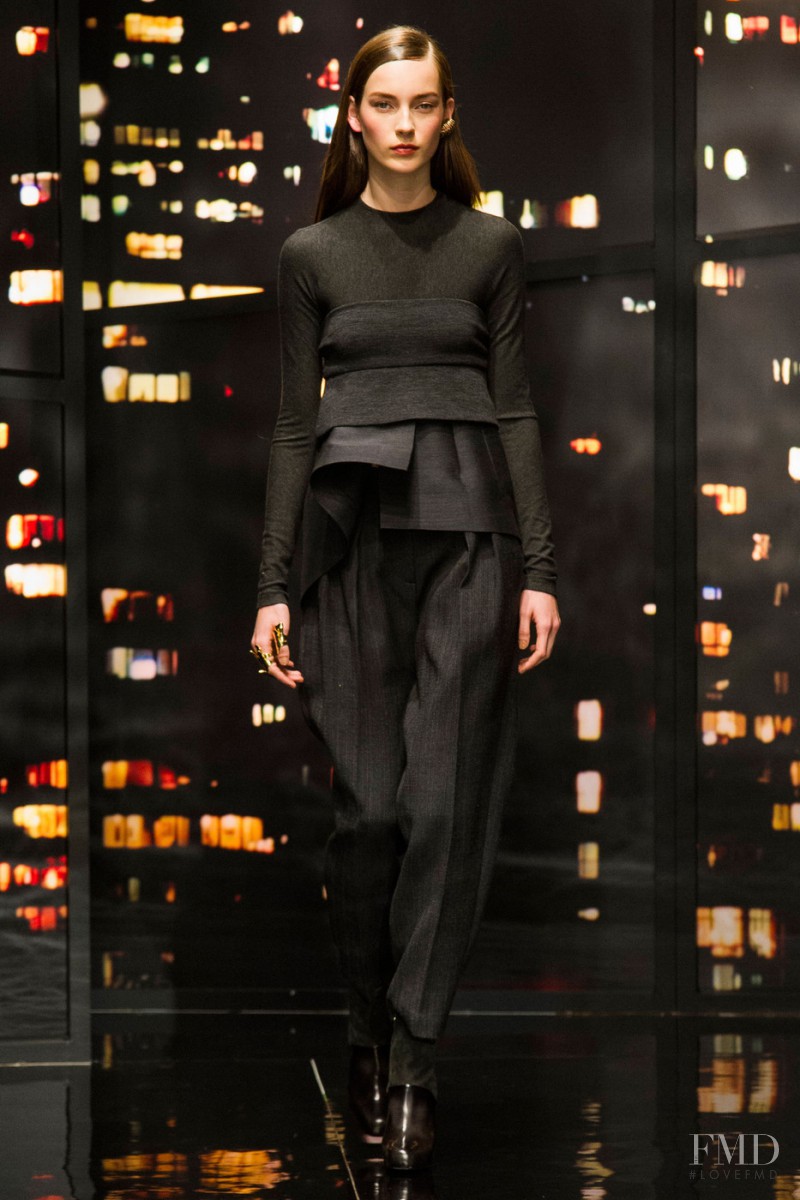 Julia Bergshoeff featured in  the Donna Karan New York fashion show for Autumn/Winter 2015