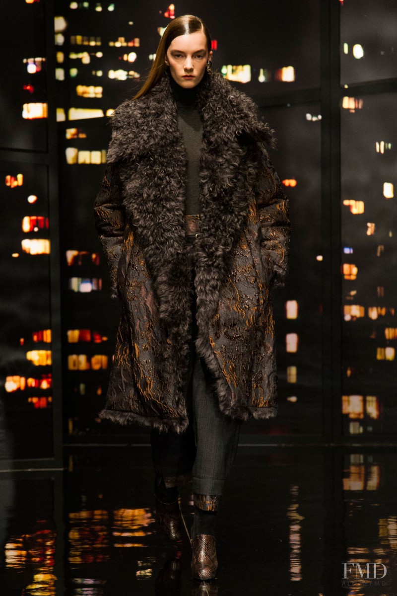 Irina Liss featured in  the Donna Karan New York fashion show for Autumn/Winter 2015