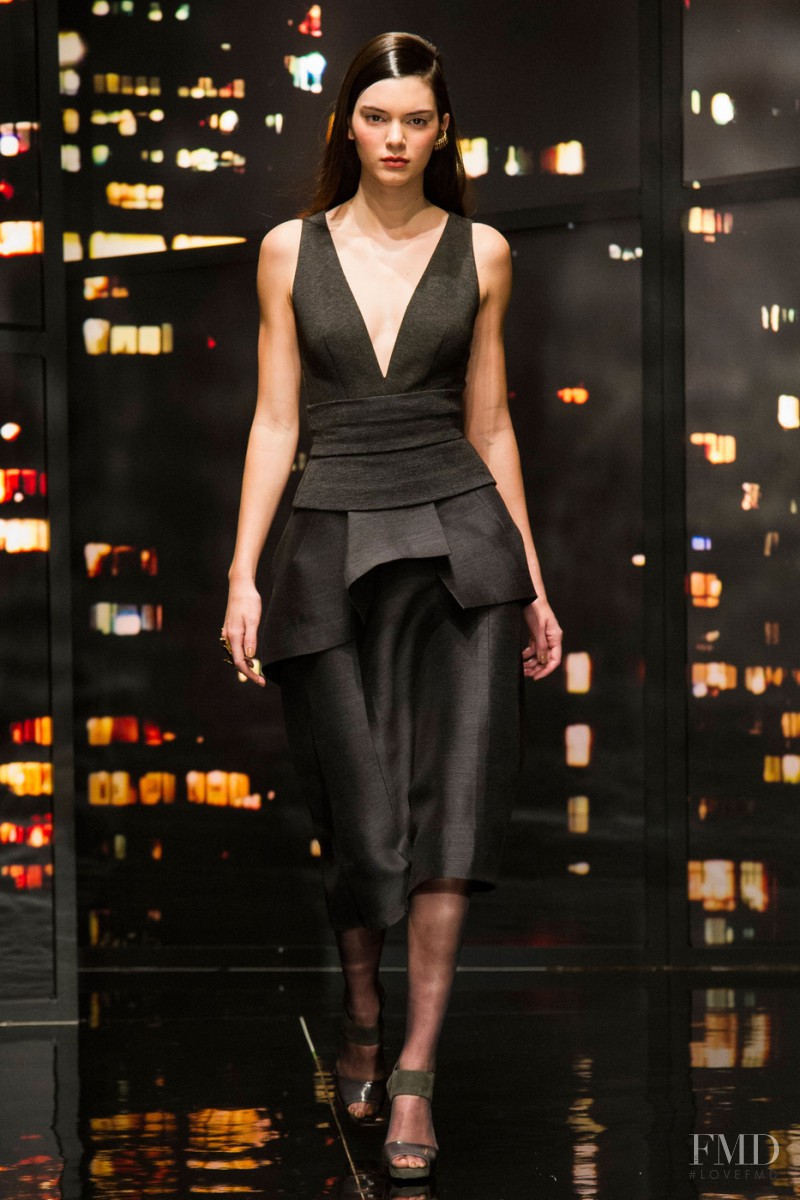 Kendall Jenner featured in  the Donna Karan New York fashion show for Autumn/Winter 2015