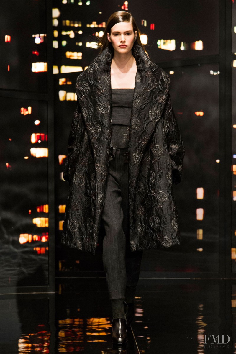Vanessa Moody featured in  the Donna Karan New York fashion show for Autumn/Winter 2015