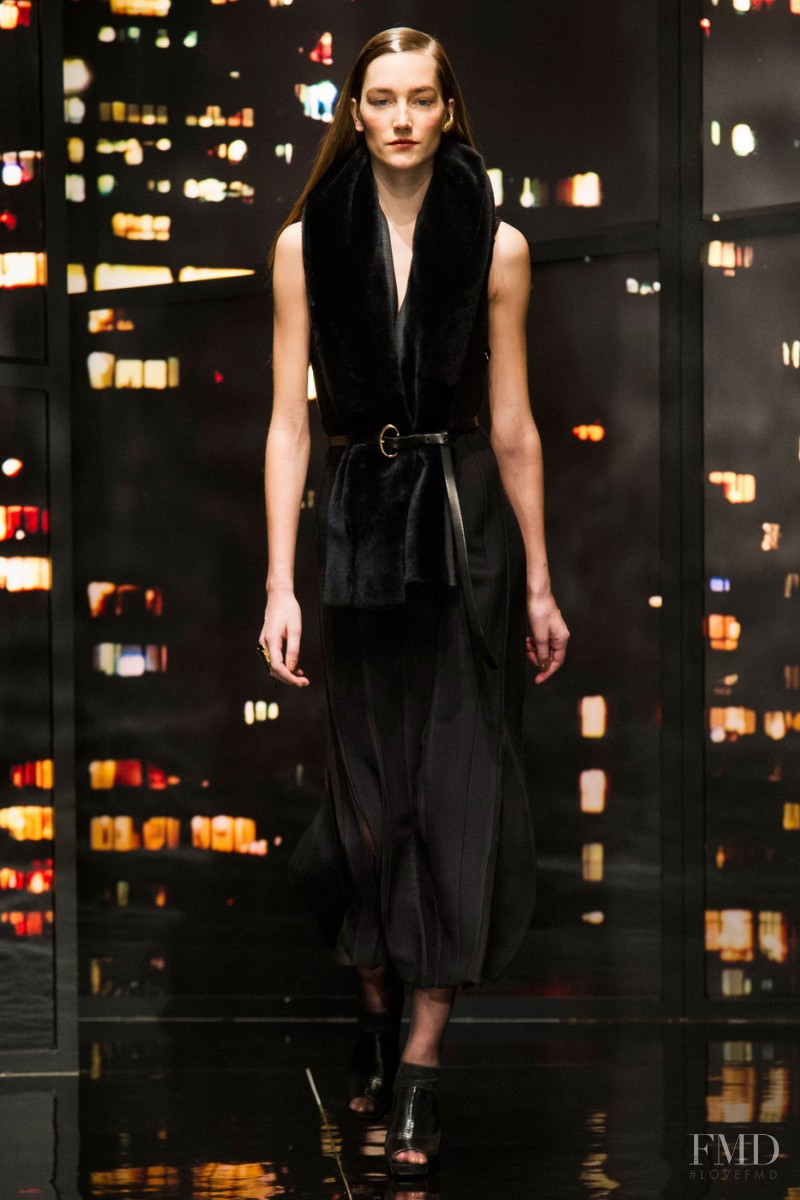 Joséphine Le Tutour featured in  the Donna Karan New York fashion show for Autumn/Winter 2015