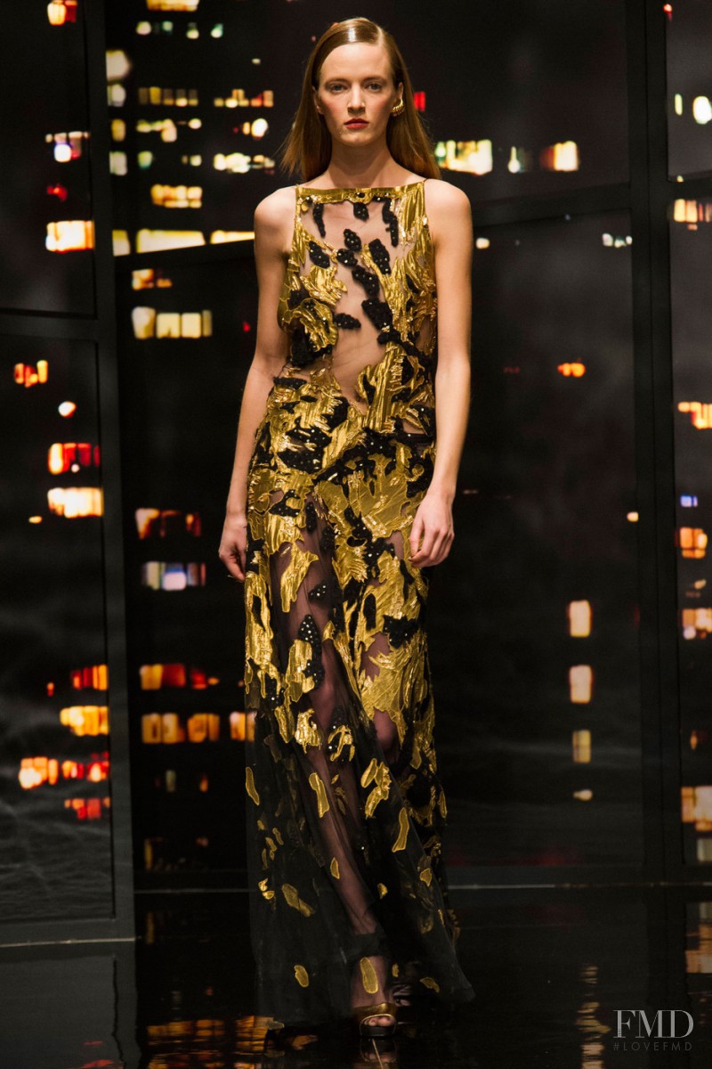 Daria Strokous featured in  the Donna Karan New York fashion show for Autumn/Winter 2015