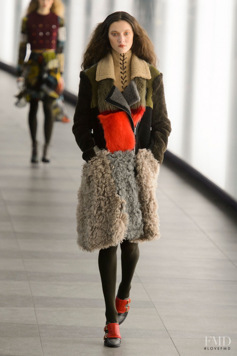 Matilda Lowther featured in  the Preen by Thornton Bregazzi fashion show for Autumn/Winter 2015