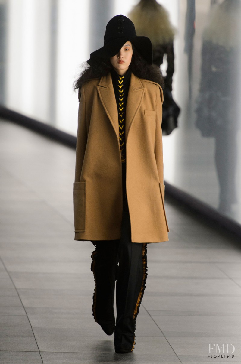 Yuan Bo Chao featured in  the Preen by Thornton Bregazzi fashion show for Autumn/Winter 2015