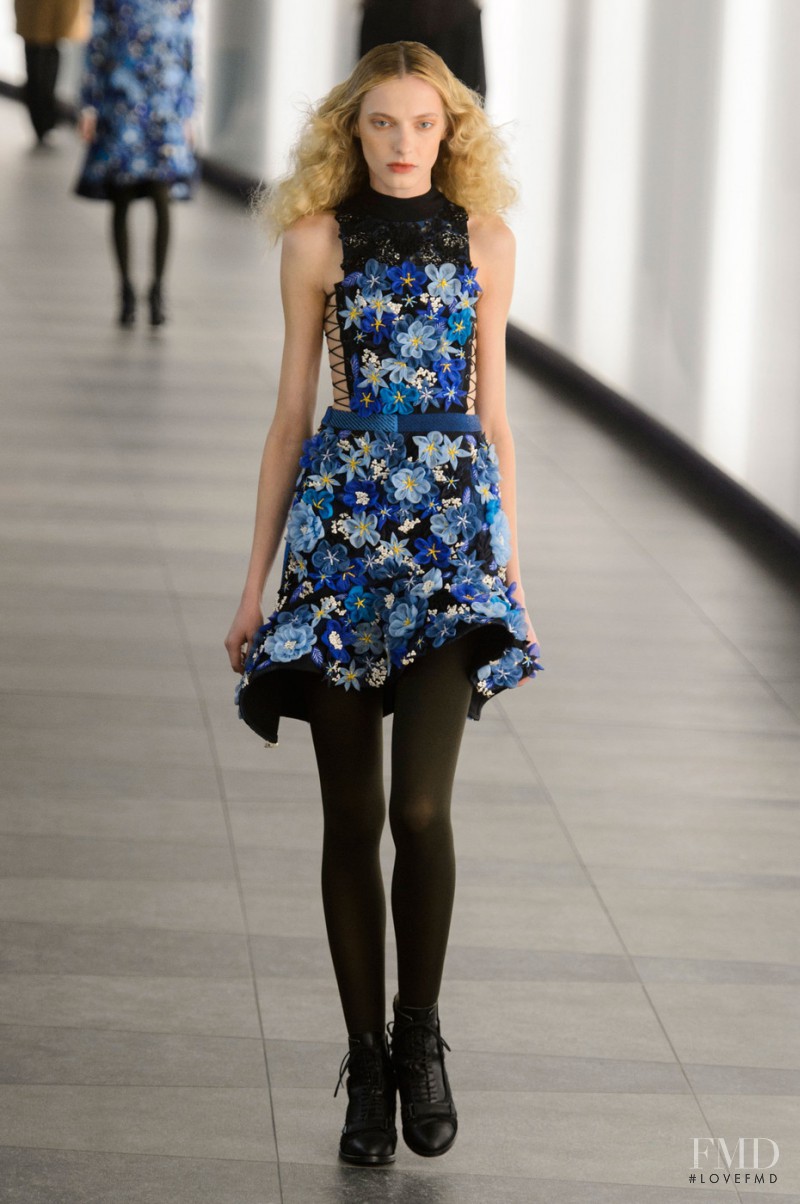 Zlata Semenko featured in  the Preen by Thornton Bregazzi fashion show for Autumn/Winter 2015