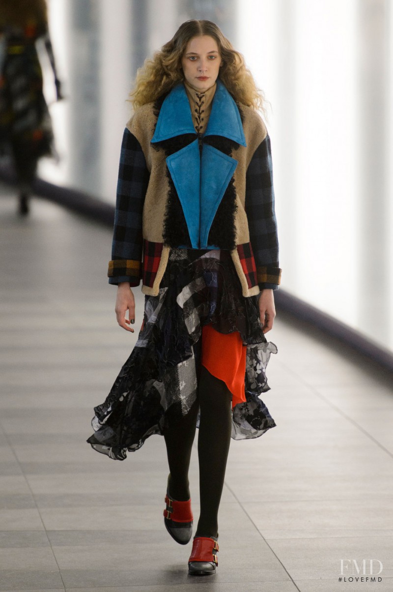 Melina Gesto featured in  the Preen by Thornton Bregazzi fashion show for Autumn/Winter 2015