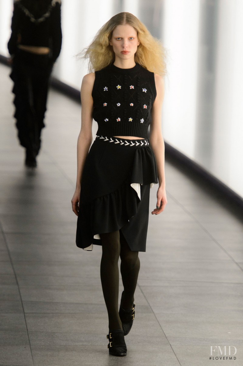 Lina Berg featured in  the Preen by Thornton Bregazzi fashion show for Autumn/Winter 2015