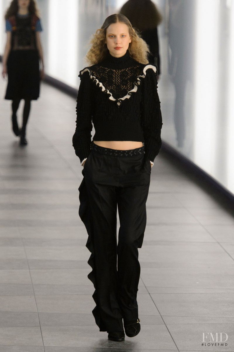 Elisabeth Erm featured in  the Preen by Thornton Bregazzi fashion show for Autumn/Winter 2015