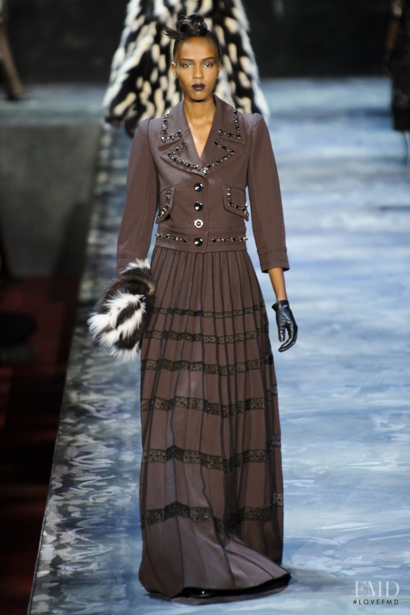 Leila Ndabirabe featured in  the Marc Jacobs fashion show for Autumn/Winter 2015