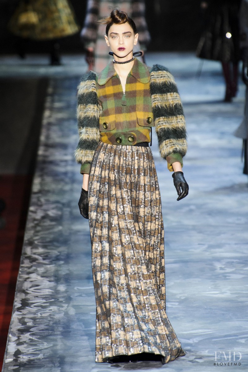 Zhenya Katava featured in  the Marc Jacobs fashion show for Autumn/Winter 2015