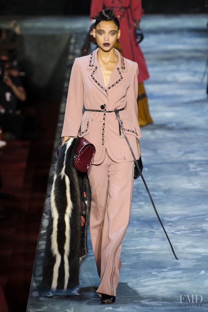 Aya Jones featured in  the Marc Jacobs fashion show for Autumn/Winter 2015