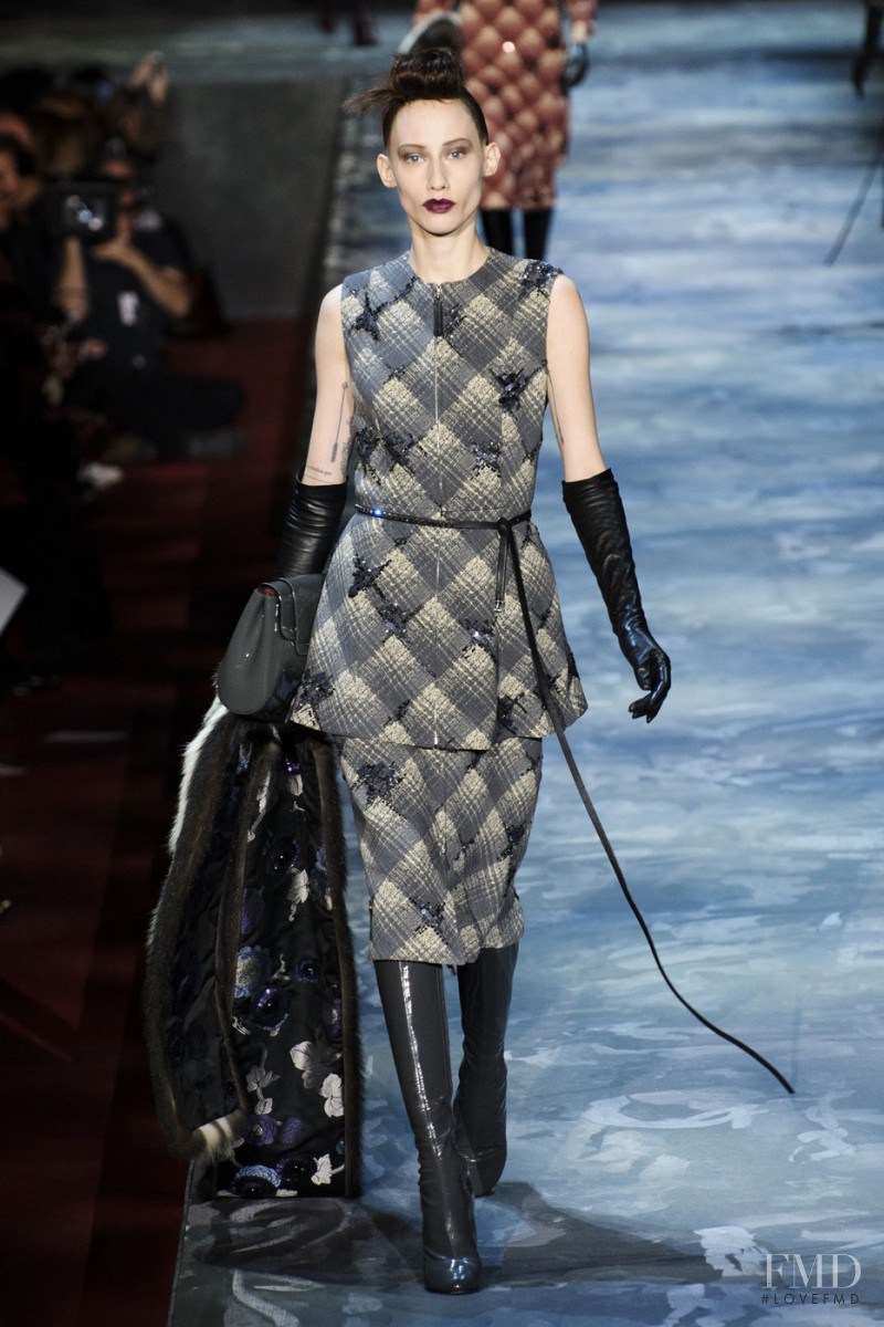 Marina Krtinic featured in  the Marc Jacobs fashion show for Autumn/Winter 2015