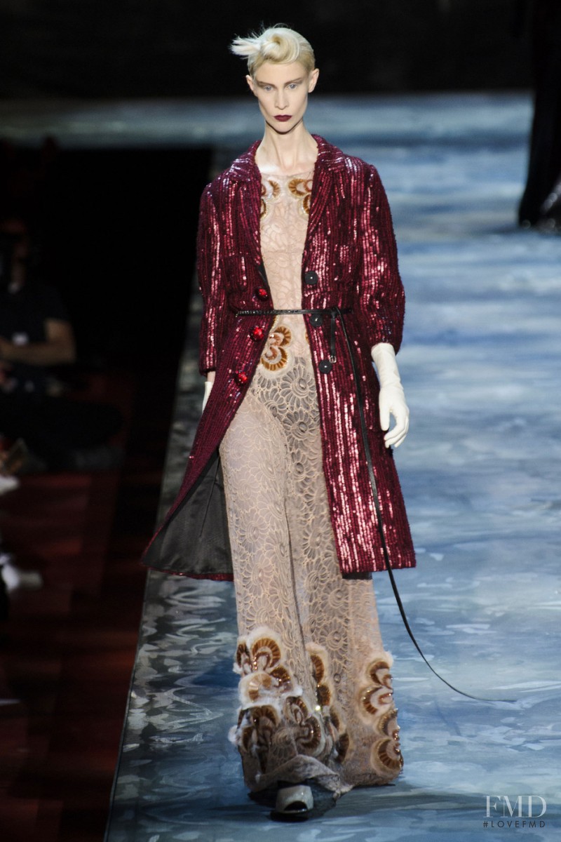 Sarah Abney featured in  the Marc Jacobs fashion show for Autumn/Winter 2015