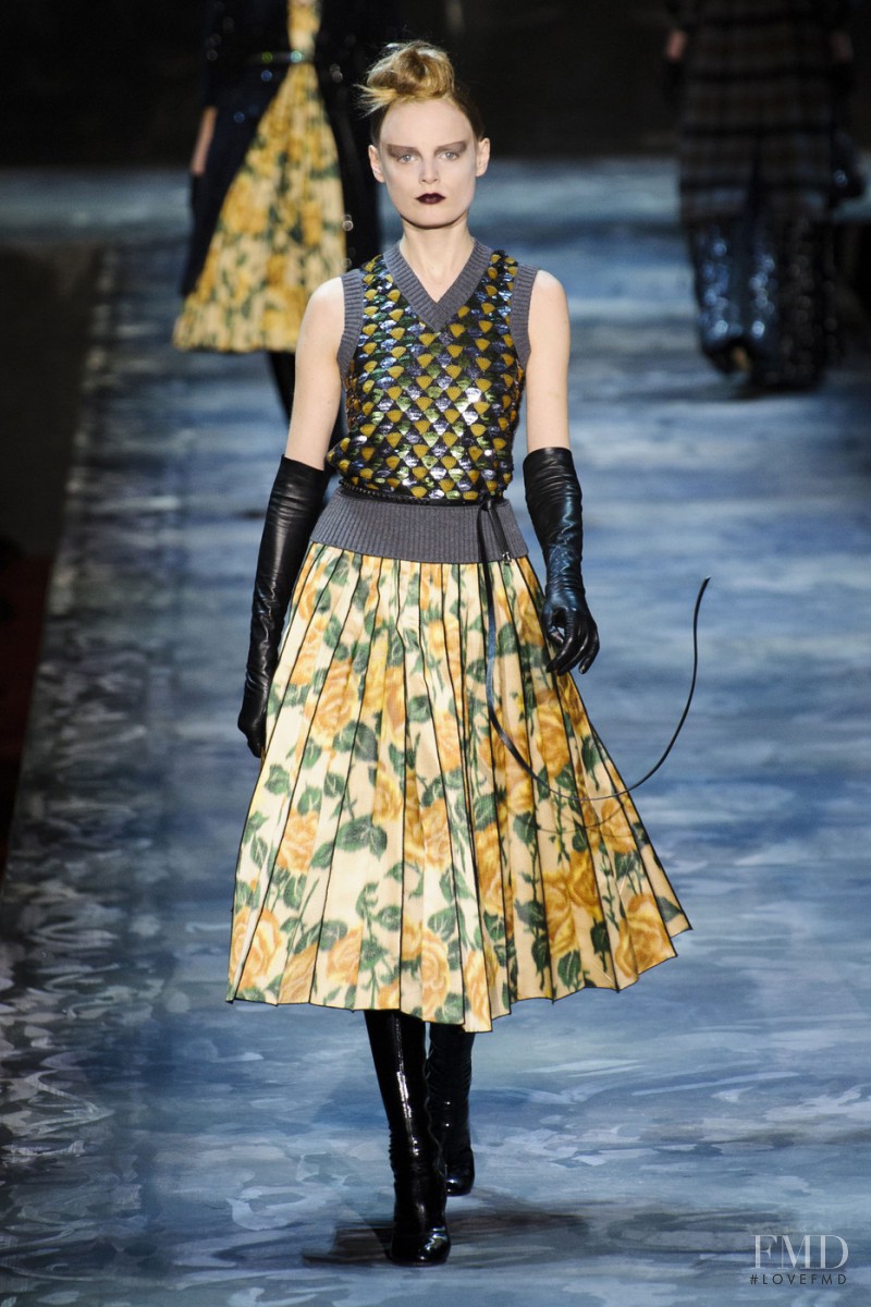 Hanne Gaby Odiele featured in  the Marc Jacobs fashion show for Autumn/Winter 2015