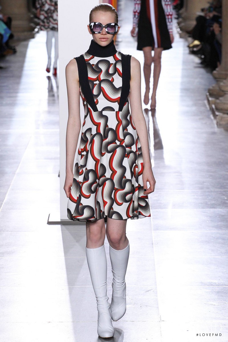Stella Lucia featured in  the Jonathan Saunders fashion show for Autumn/Winter 2015