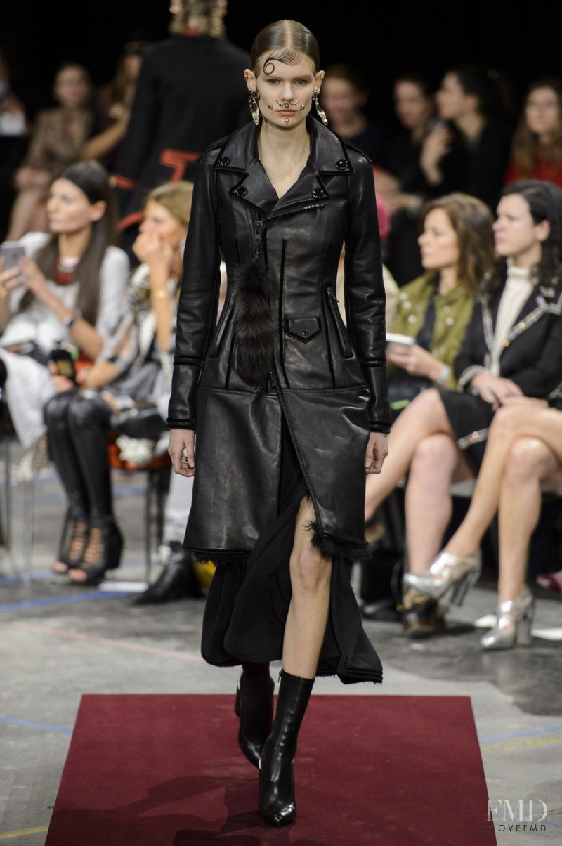 Alexandra Elizabeth Ljadov featured in  the Givenchy fashion show for Autumn/Winter 2015