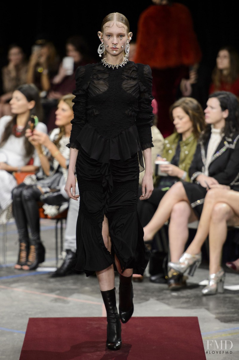Nastya Sten featured in  the Givenchy fashion show for Autumn/Winter 2015