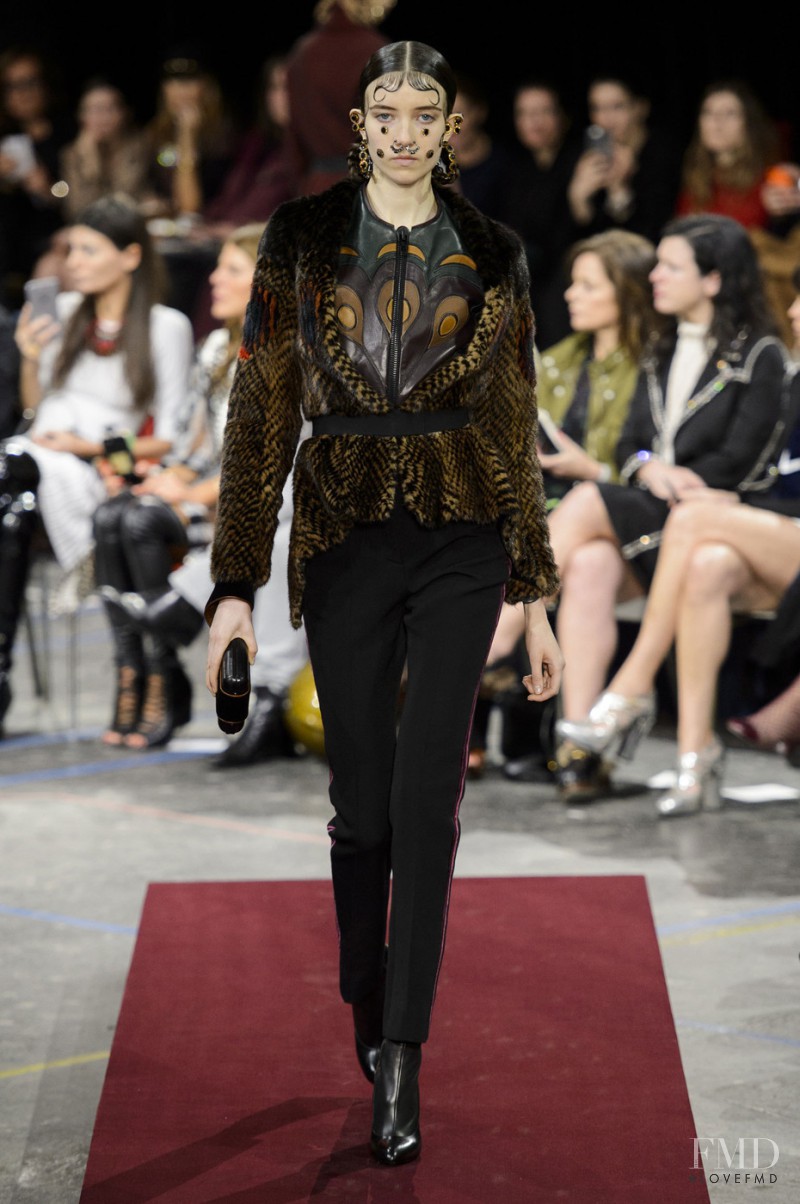 Grace Hartzel featured in  the Givenchy fashion show for Autumn/Winter 2015
