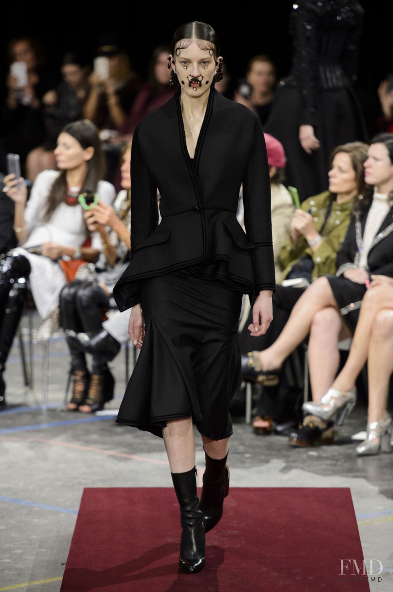 Giedre Kiaulenaite featured in  the Givenchy fashion show for Autumn/Winter 2015