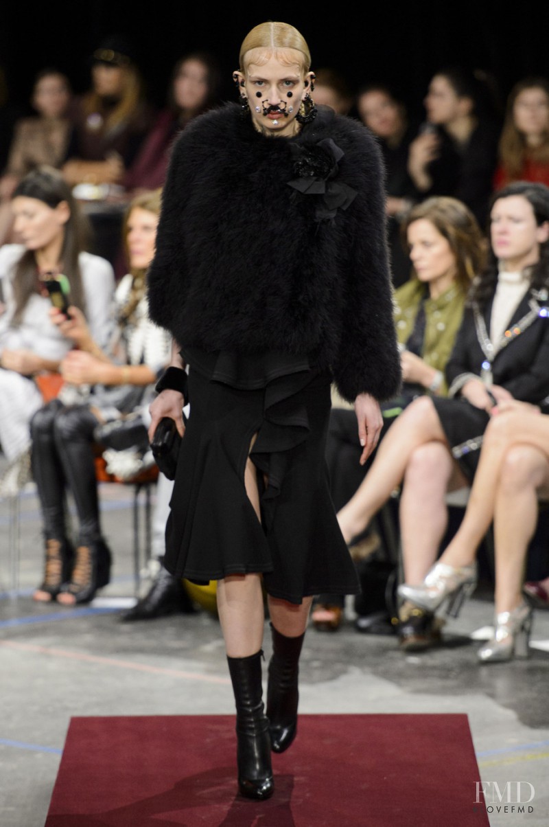 Aliz Menyhert featured in  the Givenchy fashion show for Autumn/Winter 2015