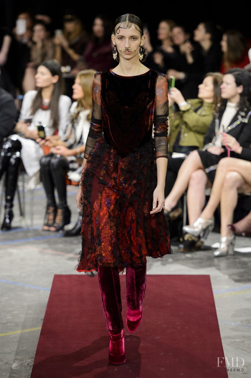 Waleska Gorczevski featured in  the Givenchy fashion show for Autumn/Winter 2015