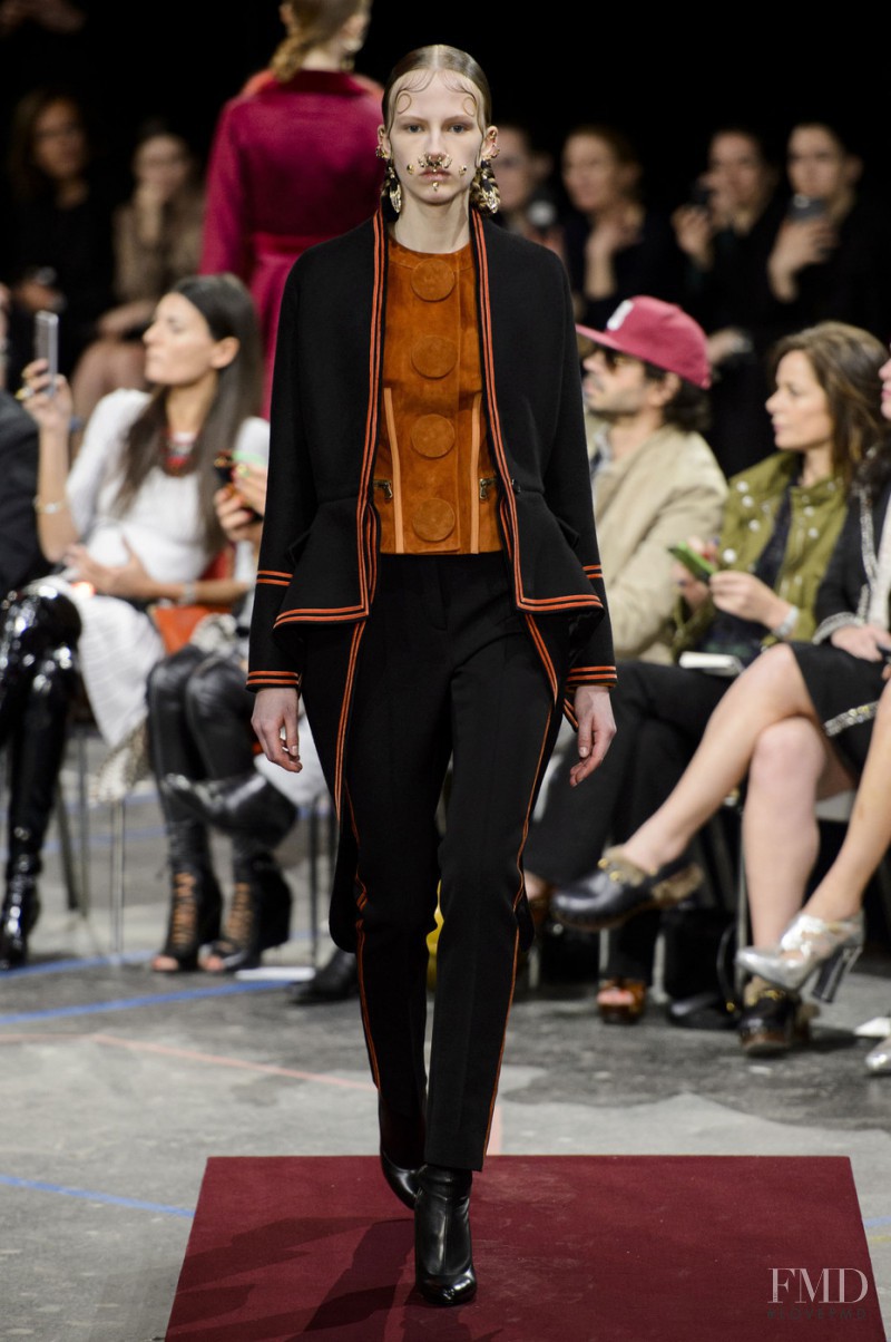 Paula Galecka featured in  the Givenchy fashion show for Autumn/Winter 2015