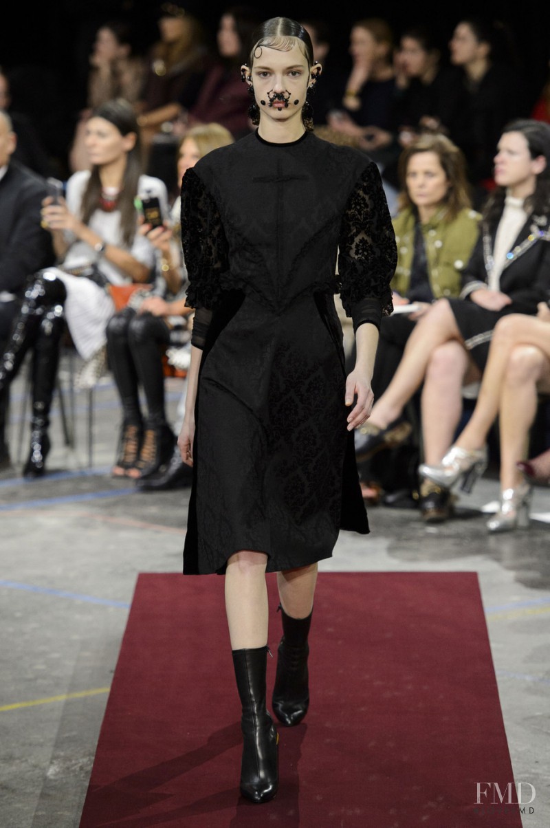 Mina Cvetkovic featured in  the Givenchy fashion show for Autumn/Winter 2015