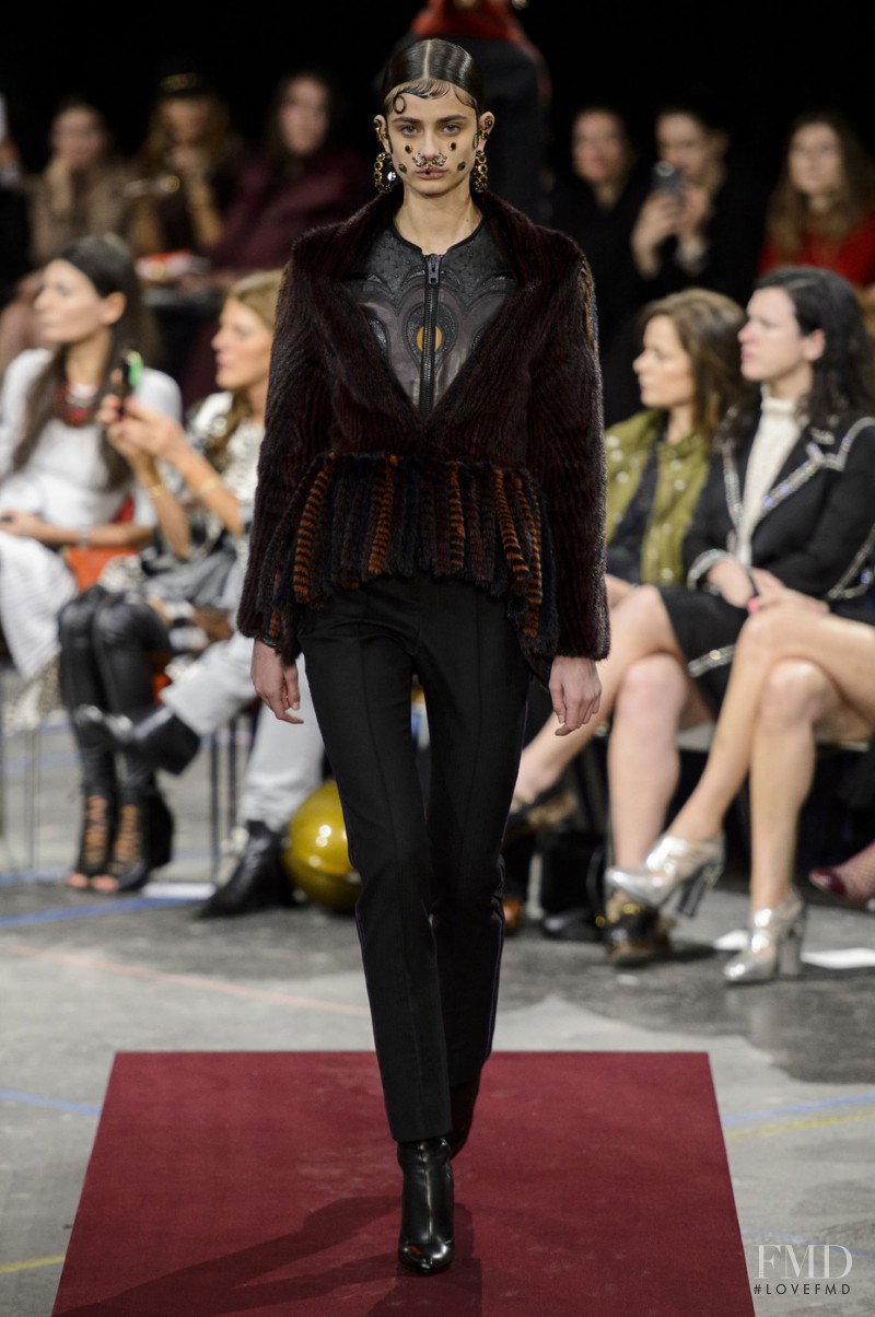Taylor Hill featured in  the Givenchy fashion show for Autumn/Winter 2015