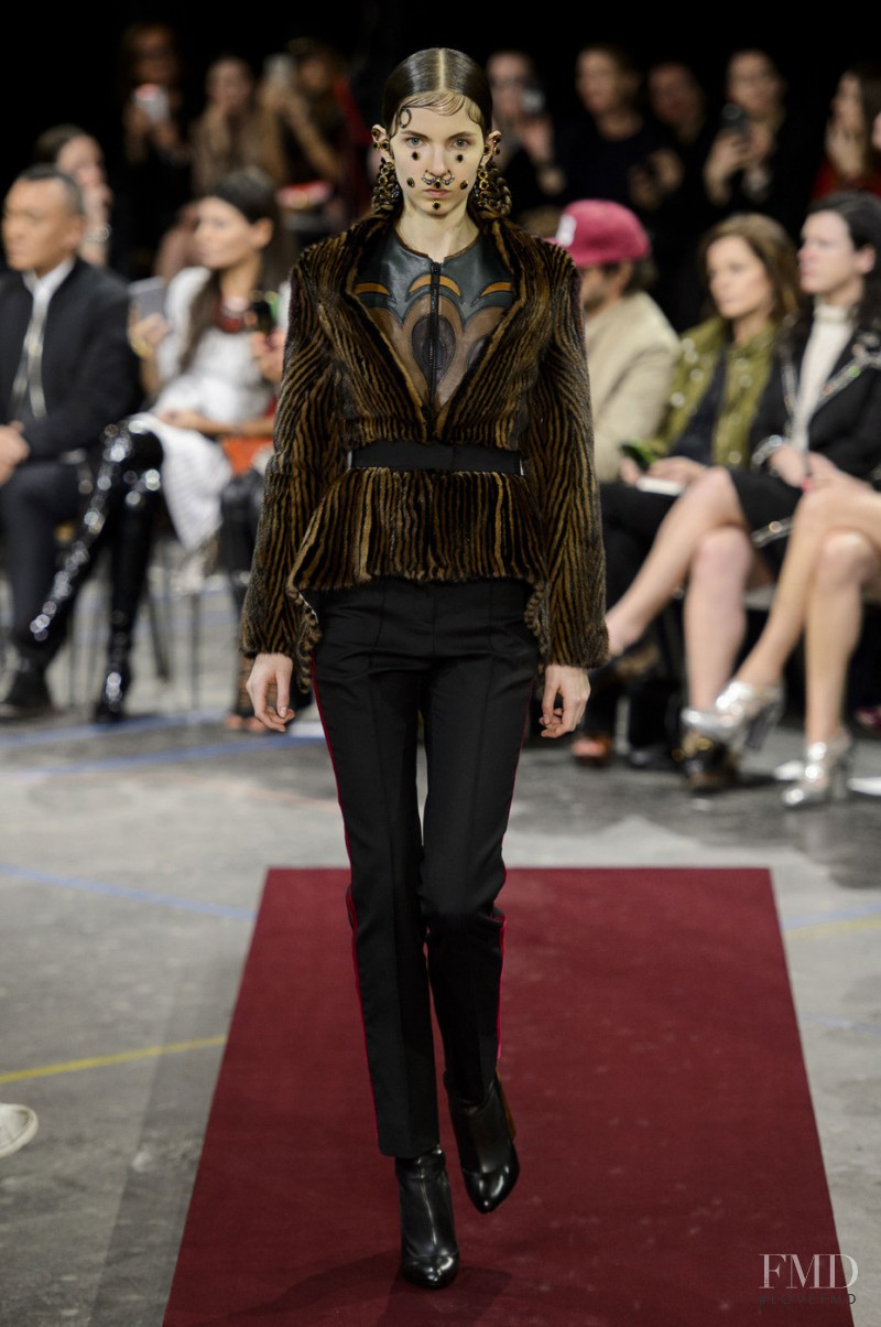 Louisa Jaeger featured in  the Givenchy fashion show for Autumn/Winter 2015