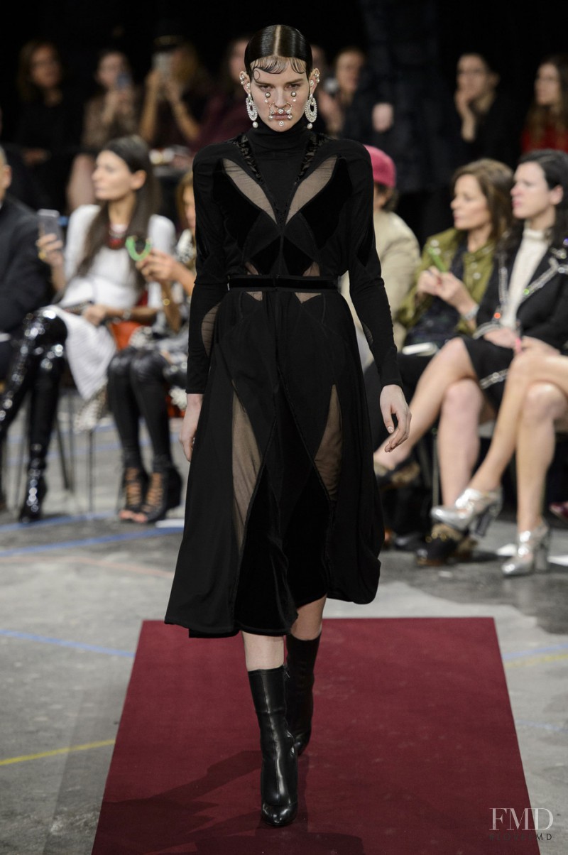 Dorota Kullova featured in  the Givenchy fashion show for Autumn/Winter 2015