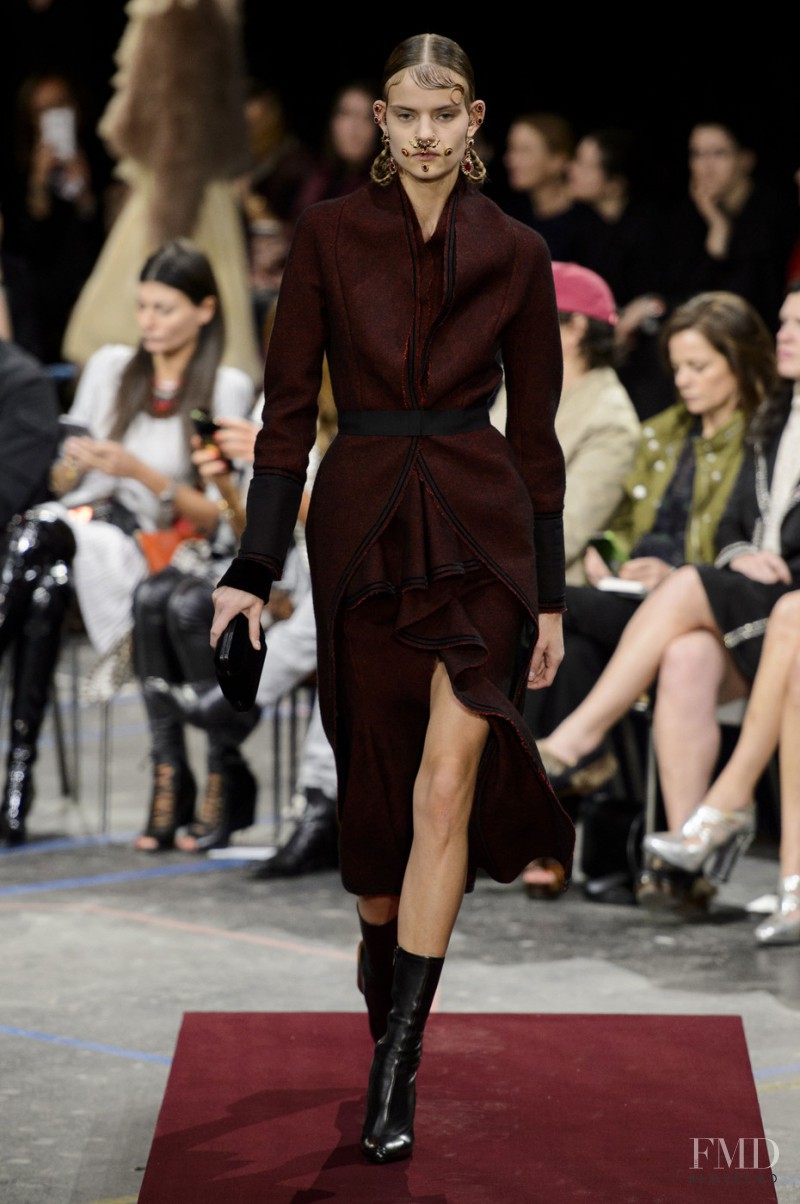 Kate Grigorieva featured in  the Givenchy fashion show for Autumn/Winter 2015