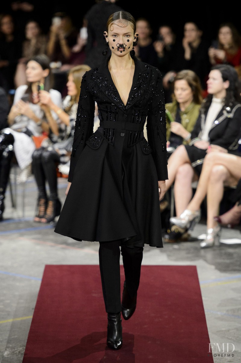 Natasha Poly featured in  the Givenchy fashion show for Autumn/Winter 2015