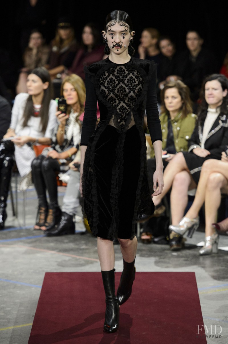 Mar Gonzalez featured in  the Givenchy fashion show for Autumn/Winter 2015