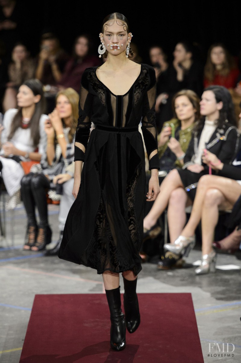 Sophia Ahrens featured in  the Givenchy fashion show for Autumn/Winter 2015