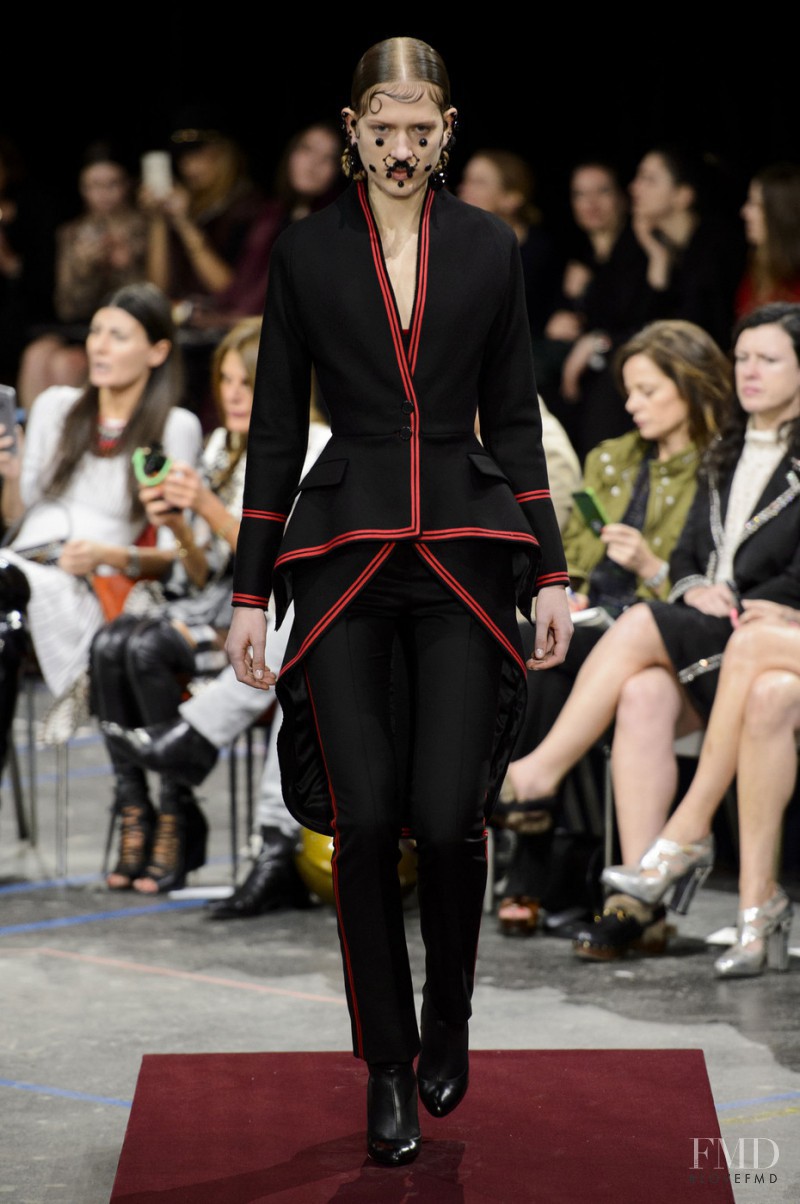 Laura Julie Schwab Holm featured in  the Givenchy fashion show for Autumn/Winter 2015