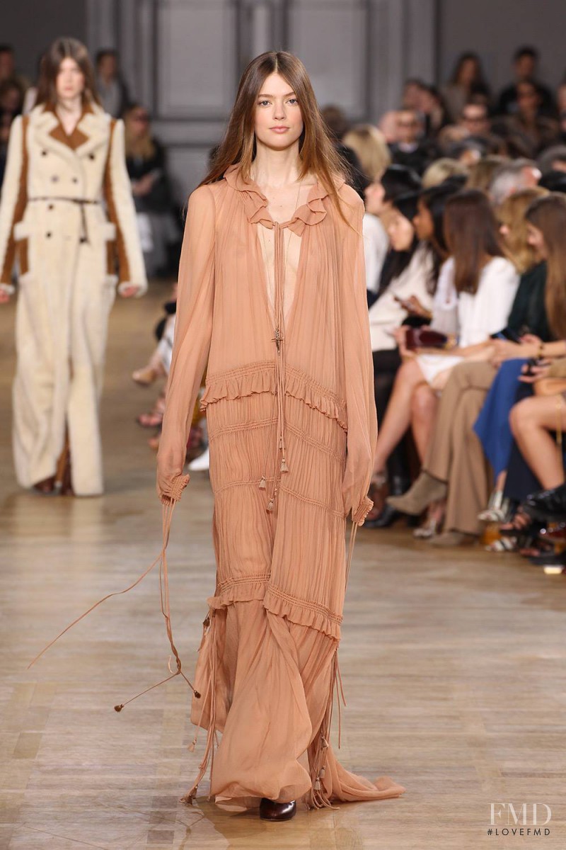 Emmy Rappe featured in  the Chloe fashion show for Autumn/Winter 2015
