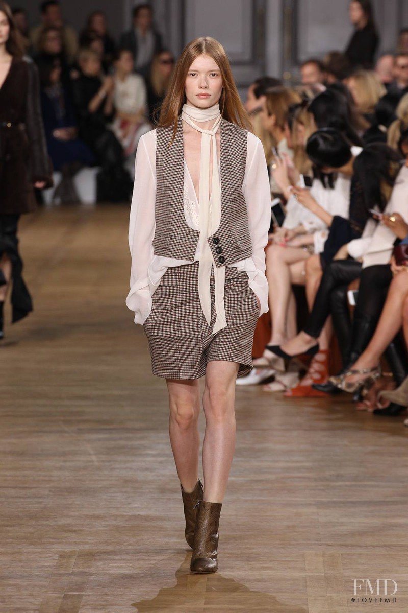 Julia Hafstrom featured in  the Chloe fashion show for Autumn/Winter 2015