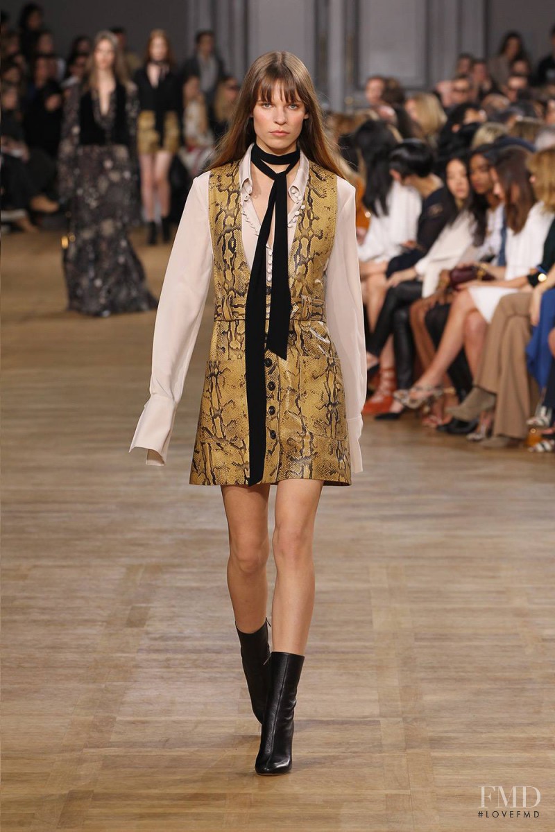 Katharina Hessen featured in  the Chloe fashion show for Autumn/Winter 2015
