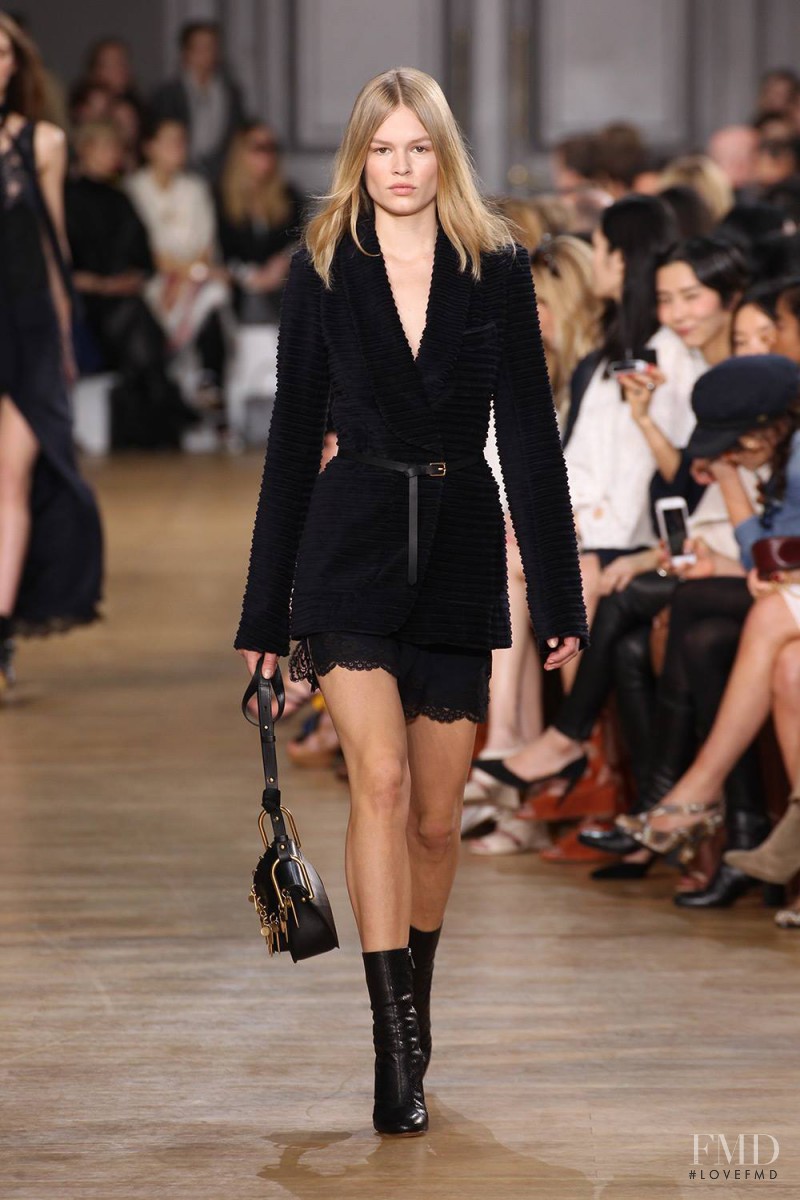 Anna Ewers featured in  the Chloe fashion show for Autumn/Winter 2015