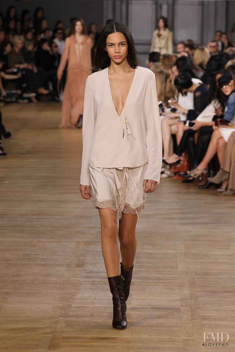 Binx Walton featured in  the Chloe fashion show for Autumn/Winter 2015